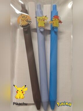 Pokemon Blue Pikachu Gel Pen Set
